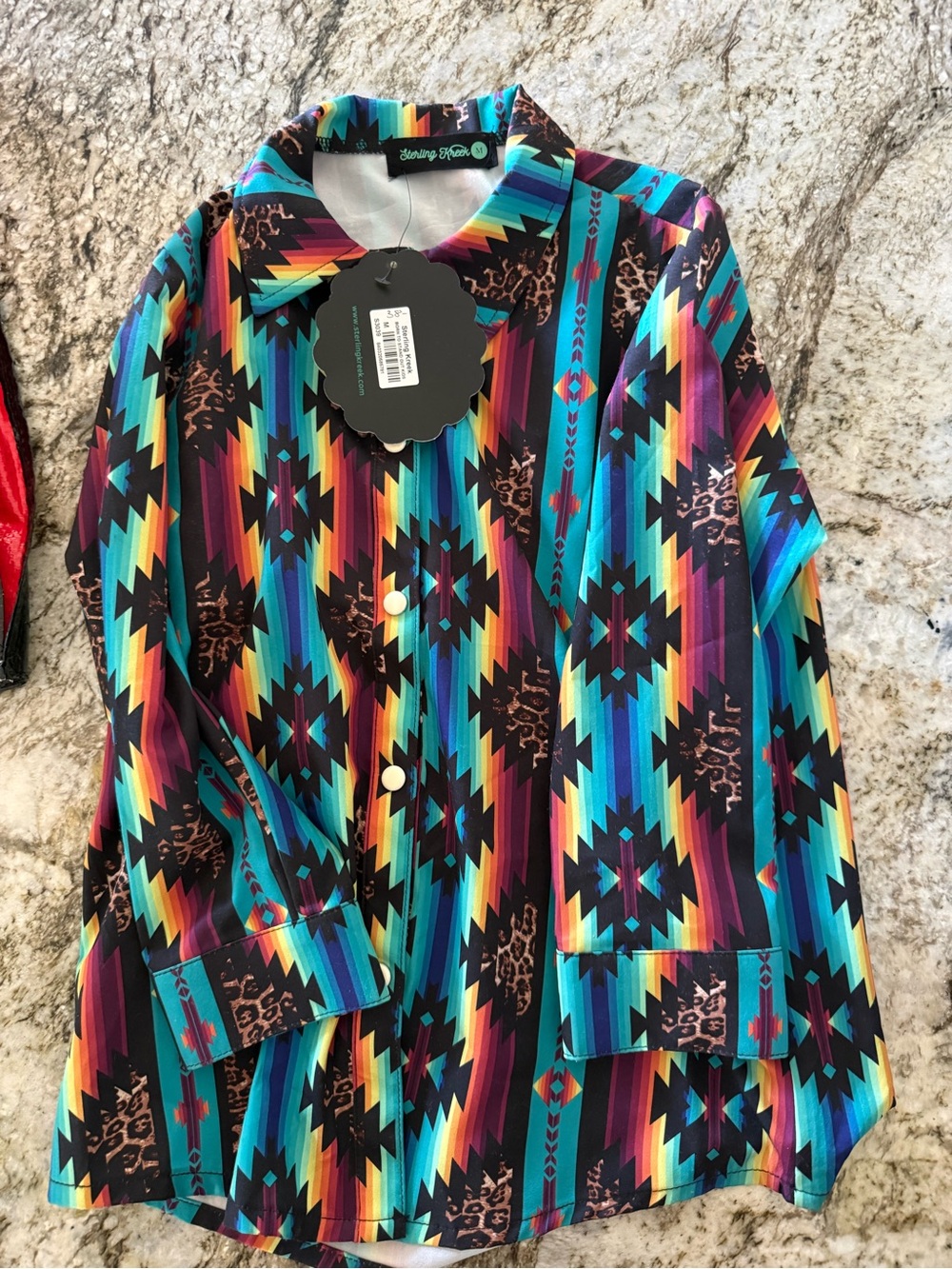 Sterling Kreek Kids' Multicolor Aztec Button-Down Shirt